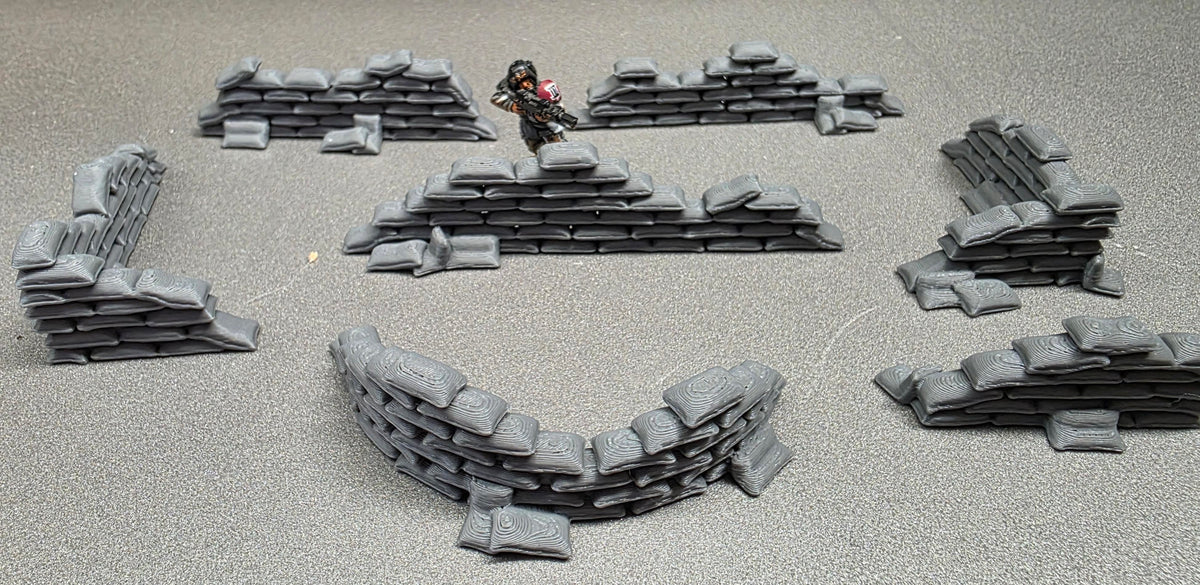 28mm Scale Sandbags